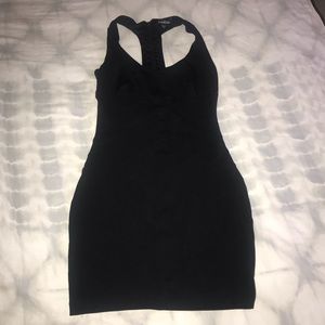 Black Bebe Razorback Cocktail Dress